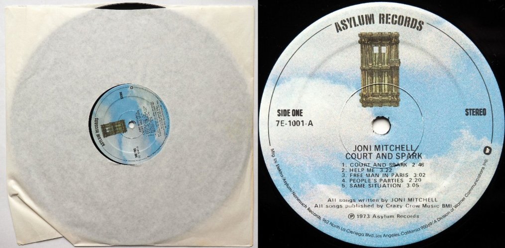 Joni Mitchell / Court And Spark (US Early Issue)β