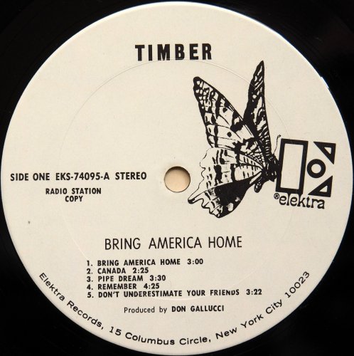 Timber (Wayne Berry) / Bring America Home (w/Poster Lylics Sheet)β