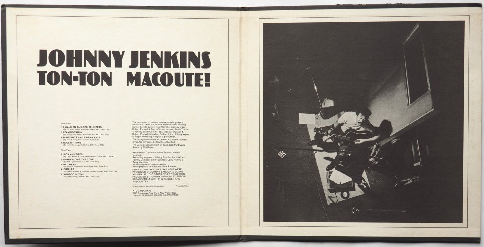 Johnny Jenkins / Ton-Ton Macoute! (Mega Rare US Early Issue White Label Promo!!!)β