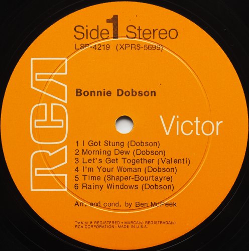 Bonnie Dobson / Bonnie Dobson (US RCA In Shrink)β