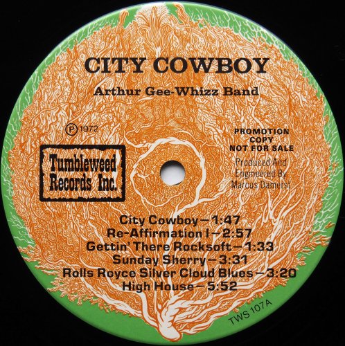 Arthur Gee-Whizz Band / City Cowboyβ