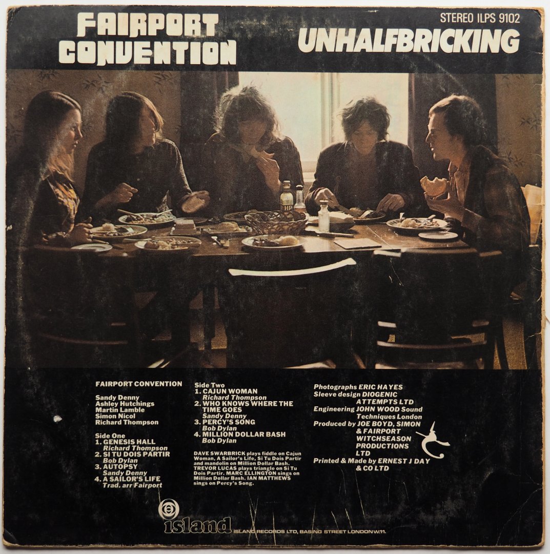 Fairport Convention / Unhalfbricking (UK Pink Block Label 1st Issue)β