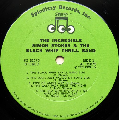 Simon Stokes & The Black Whip Thrill Band / The Incredible Simon Stokes & The Black Whip Thrill Bandβ