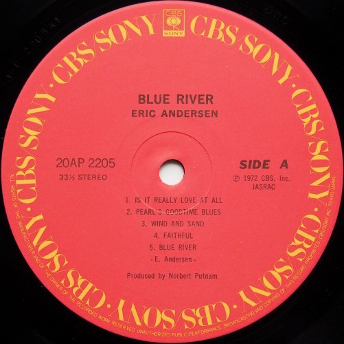 Eric Andersen / Blue River (JP Later)β