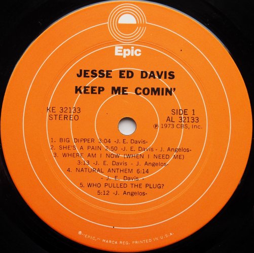 Jesse Ed Davis / Keep Me Comin'β