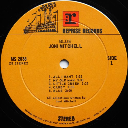 Joni Mitchell / Blue (US Early Issue)β