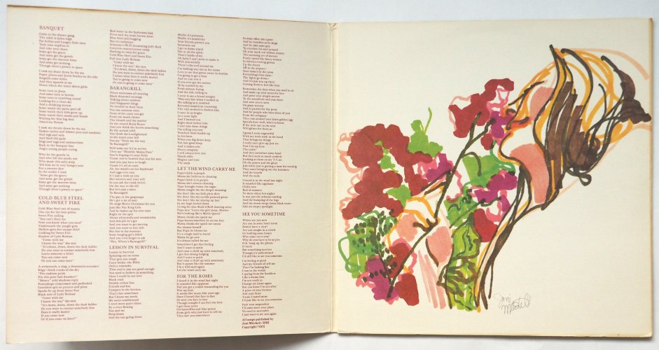 Joni Mitchell / For The Roses (US Early Issue Tri-Foldout)β