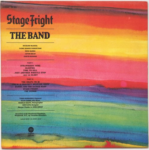 Band, The / Stage Fright (US Early Issue Robert Ludwig RL w/Poster Cover!!)β