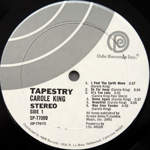 Carole King / Tapestry (US Early Issue)β