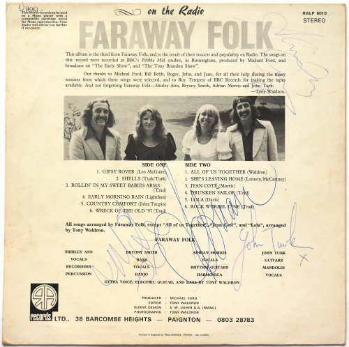 Faraway Folk / On The Radio (Signed)β