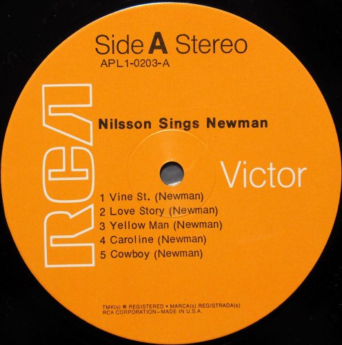 Nilsson / Nilsson Sings Newman (US 2nd Issue)β