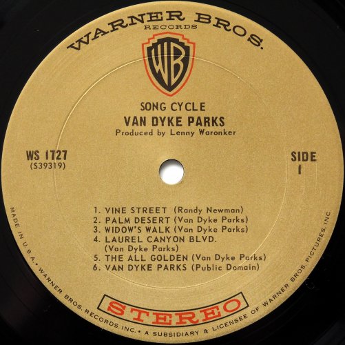 Van Dyke Parks / Song Cycle (US Gold Label Early Issue)β