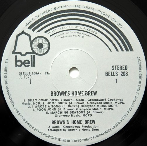 Brown's Home Brew / Brown's Home Brew (UK Matrix-1)β