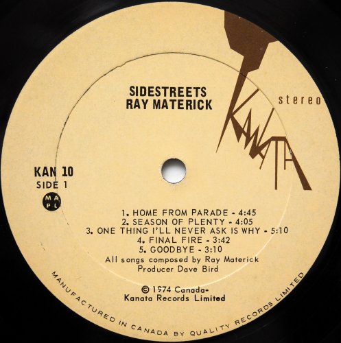 Ray Materick / Sidestreets (2nd Issue)β
