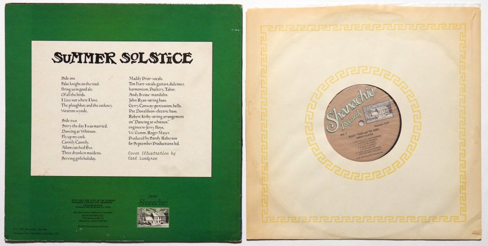 Tim Hart and Maddy Prior / Summer Solstice (US 80s)β