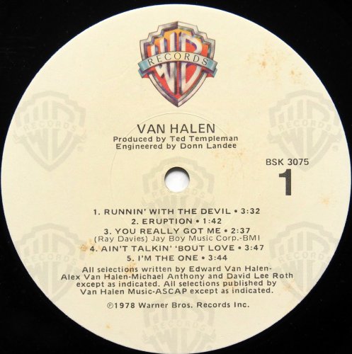 Van Halen / Van Halen (US 80s)β