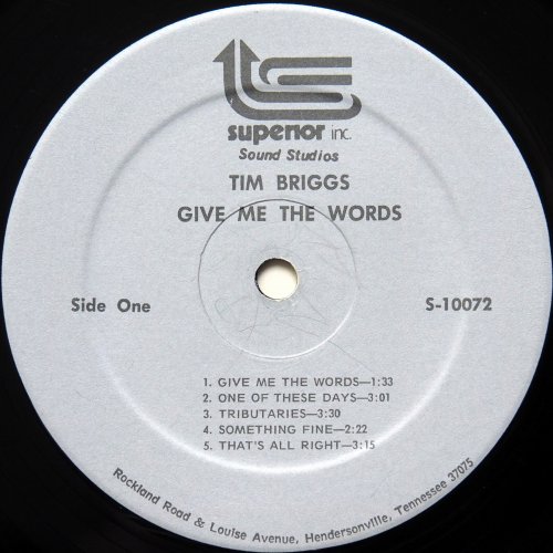 Tim Briggs / Give Me The Wordsβ
