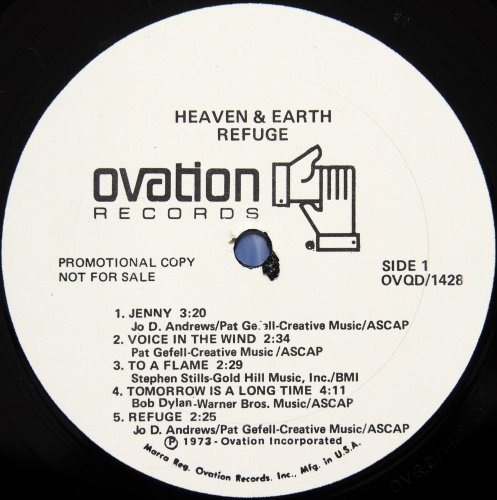 Heaven & Earth / Refuge (US White Label Promo)β