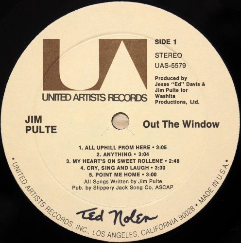 Jim Pulte / Out The Window (Jesse Ed Davis)β