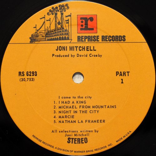 Joni Mitchell / Song To A Seagull (US 2nd Issue)β