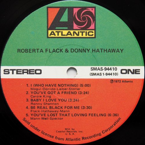 Roberta Flack & Donny Hathaway / Roberta Flack & Donny Hathaway US Early Issueˤβ