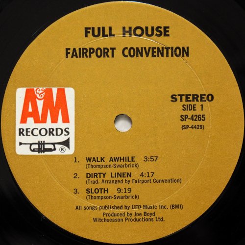 Fairport Convention / Full House (US Early Issue)β