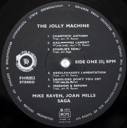 Joan Mills And Michael Raven With Saga/ The Jolly Machineβ