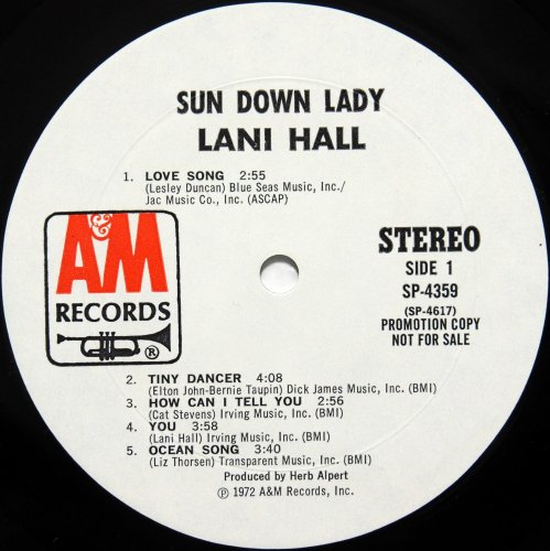 Lani Hall / Sun Down Lady (White Label Promo) - DISK-MARKET