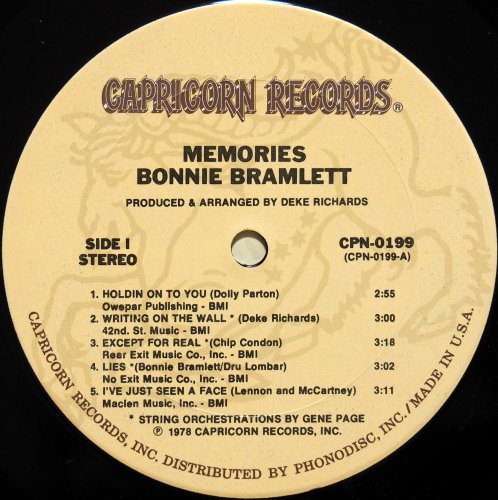 Bonnie Bramlett / Memories β