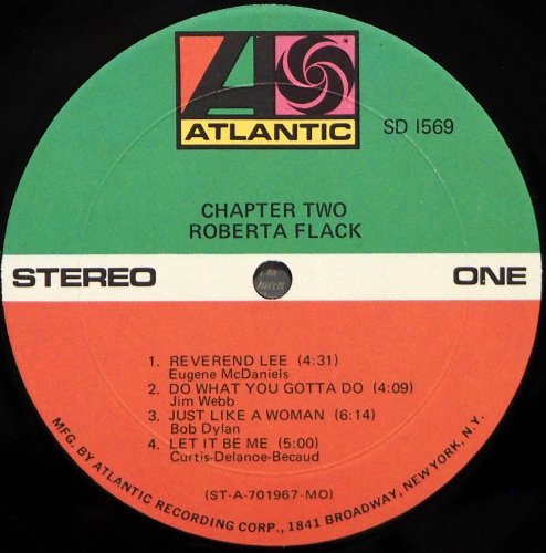 Roberta Flack / Chapter Two (US Early Issue)β