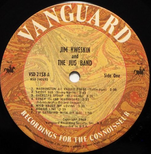 Jim Kweskin & The Jug Band / Jim Kweskin And The Jug Band (Unblushing Brassiness) (US 70s Issue)β