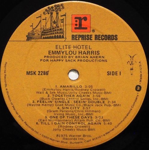 Emmylou Harris / Elite Hotel (In Shrink)β