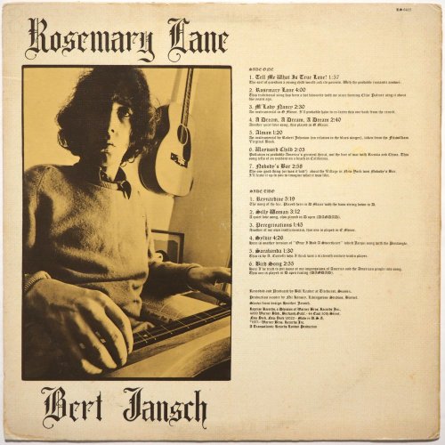 Bert Jansch / Rosemary Lane (US White Label Promo)β