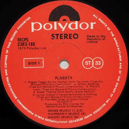 Planxty / Planxty (Ireland) β