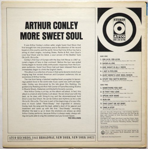 Arthur Conley / More Sweet Soul (Duane Allman)<img class='new_mark_img2' src='https://img.shop-pro.jp/img/new/icons13.gif' style='border:none;display:inline;margin:0px;padding:0px;width:auto;' />β