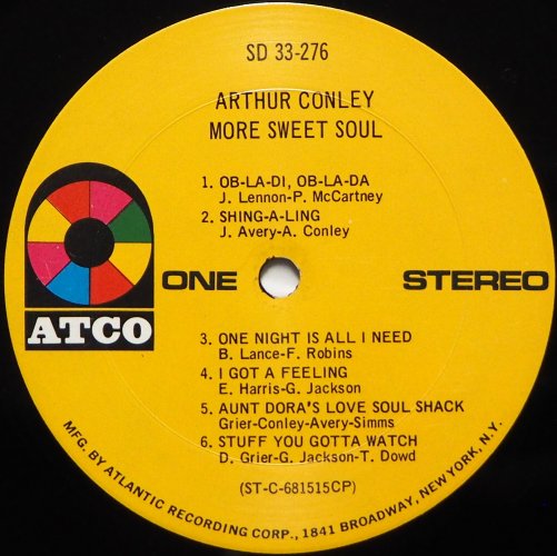 Arthur Conley / More Sweet Soul (Duane Allman)<img class='new_mark_img2' src='https://img.shop-pro.jp/img/new/icons13.gif' style='border:none;display:inline;margin:0px;padding:0px;width:auto;' />β