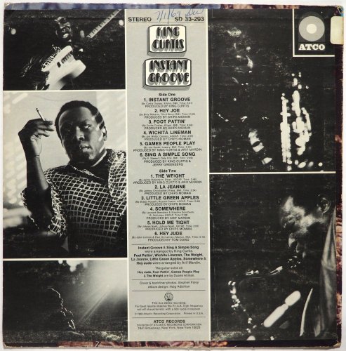 King Curtis / Instant Groove (Duane Allman) (White Label Promo)<img class='new_mark_img2' src='https://img.shop-pro.jp/img/new/icons13.gif' style='border:none;display:inline;margin:0px;padding:0px;width:auto;' />β