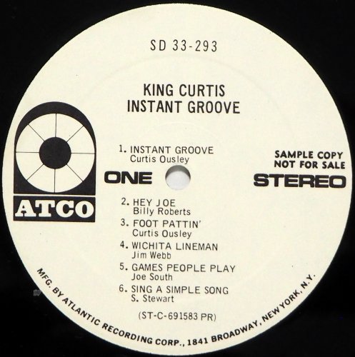 King Curtis / Instant Groove (Duane Allman) (White Label Promo)<img class='new_mark_img2' src='https://img.shop-pro.jp/img/new/icons13.gif' style='border:none;display:inline;margin:0px;padding:0px;width:auto;' />β