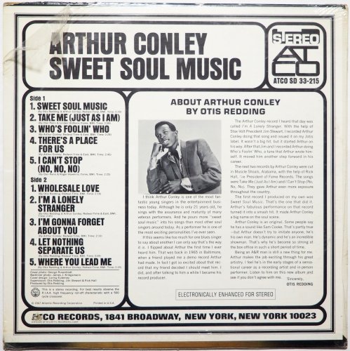 Arthur Conley / Sweet Soul Music (US Early Issue Sealed!)<img class='new_mark_img2' src='https://img.shop-pro.jp/img/new/icons13.gif' style='border:none;display:inline;margin:0px;padding:0px;width:auto;' />β