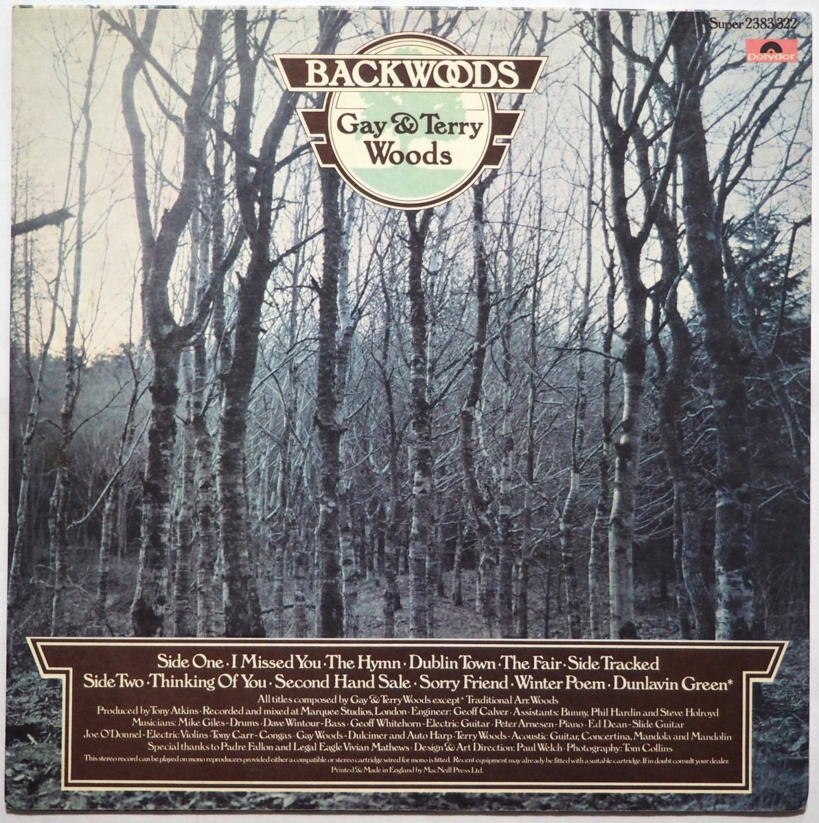 Gay & Terry Woods / Backwoodsβ