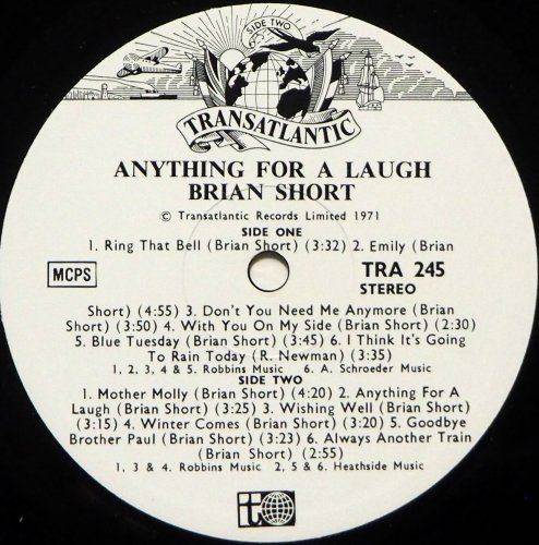 Brian Short / Anything For A Laugh (UK)β