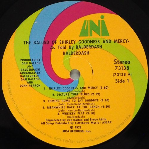 Balderdash / The ballad of Shirley Goodness & Mercy (US)β