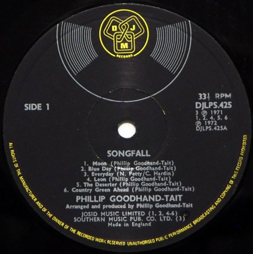 Phillip Goodhand-Tait / Songfall (UK)β