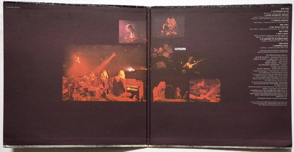 Allman Brothers Band / At Fillmore East (Pink Label Early Issue)β