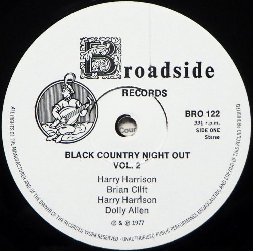 Dolly Allen, Harry Harrison, Tommy Mundon, Brian Clift, Jon Raven / Black Country Night Out Volume 2β