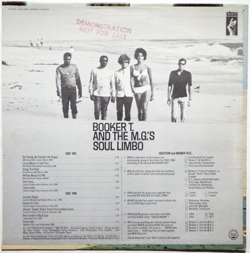 Booker T. & The MG's / Soul Limbo (US Early Issue)β