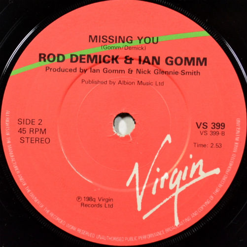 Rod Demick & Ian Gomm / I'm In A Heartache (7