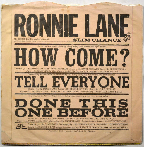 Ronnie Lane And The Band 