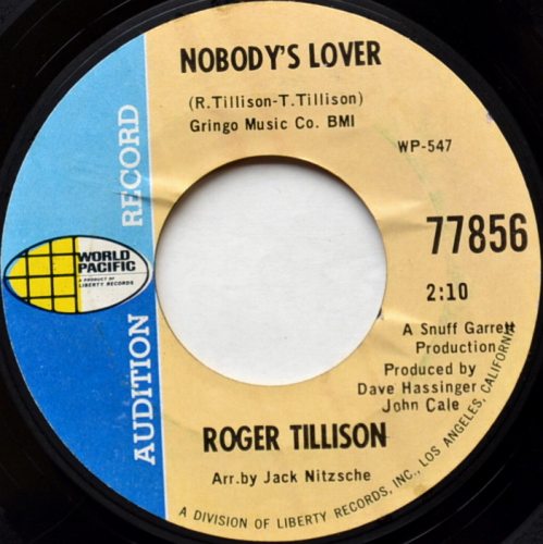 Roger Tillison / The Price Is High c/w Nobody's Lover (7