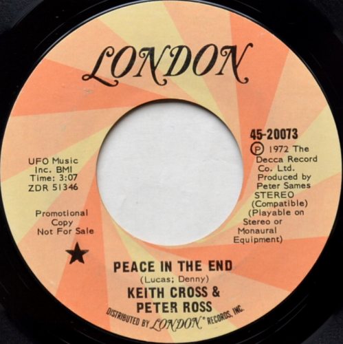 Keith Cross & Peter Ross / Peace In The End c/w Prophets Guiders (7